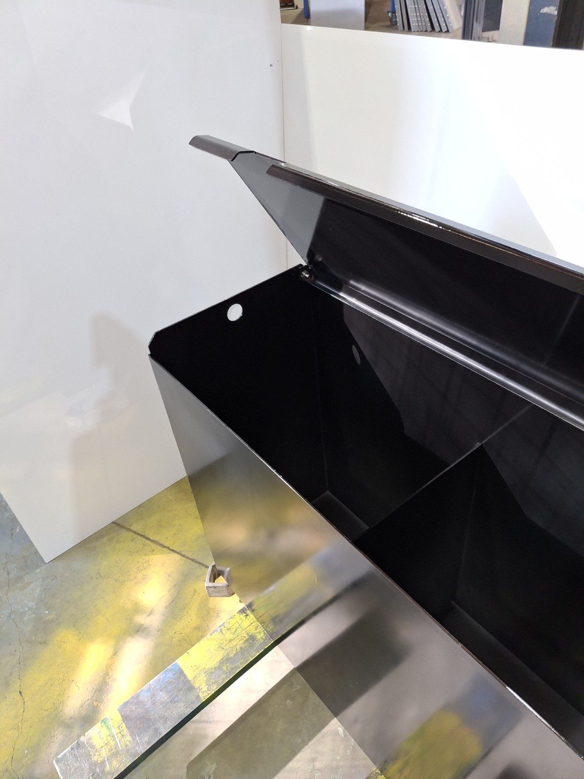 Lid open at RnD Fabrications