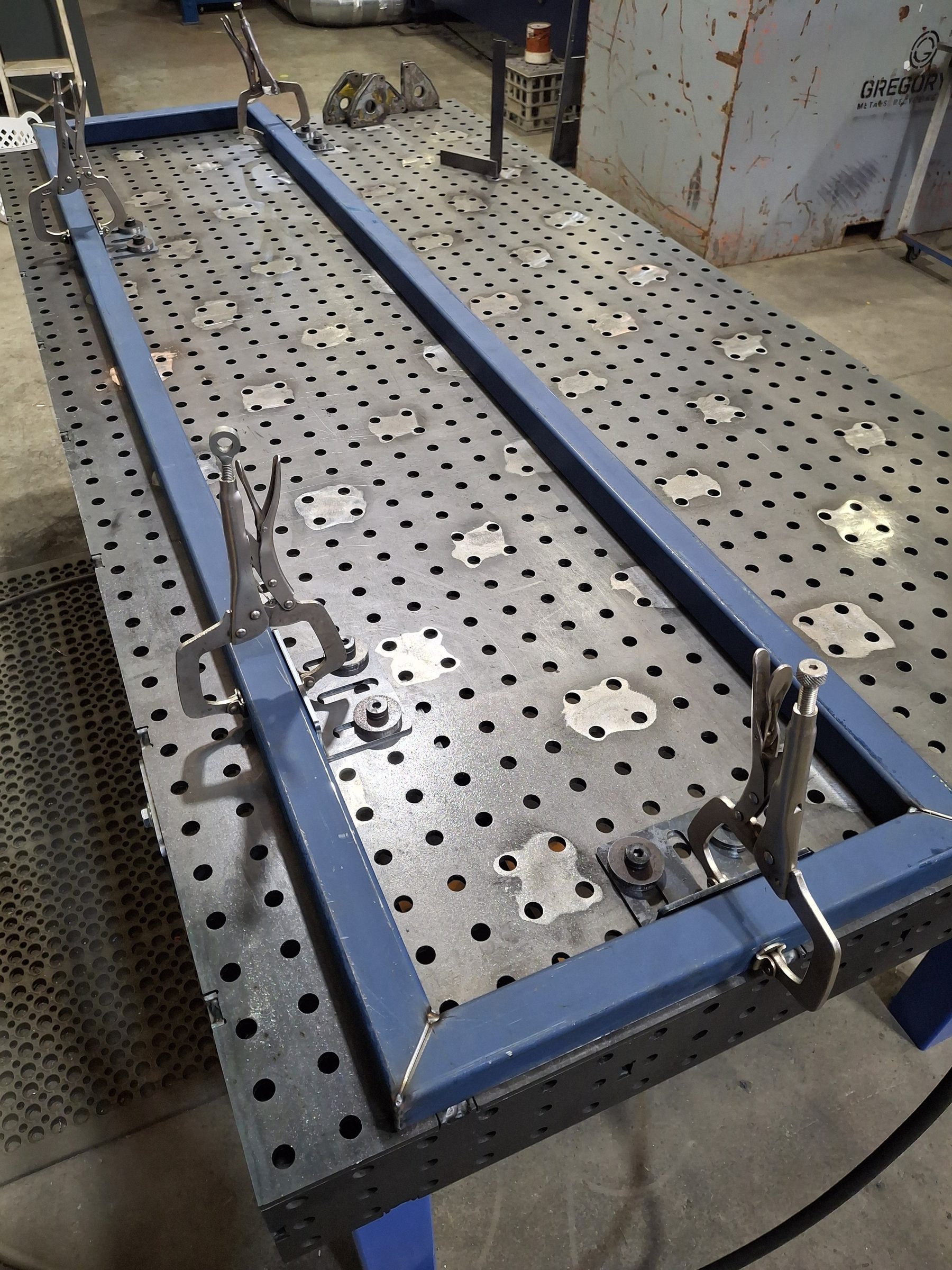 Custom welding fixture table
