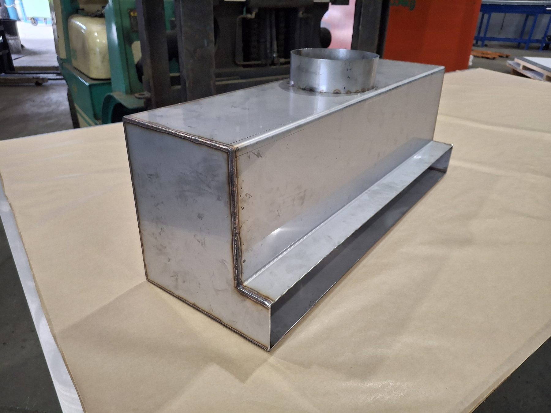 Custom stainless steel sheet metal fabrication at RnD Fabrications
